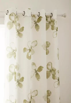 Blue Nima Sheer Curtain