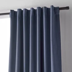 Blue Vence Blackout Curtain with Hidden Back Tab