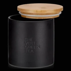 Bouclair Green Tea Candle with Wooden Lid