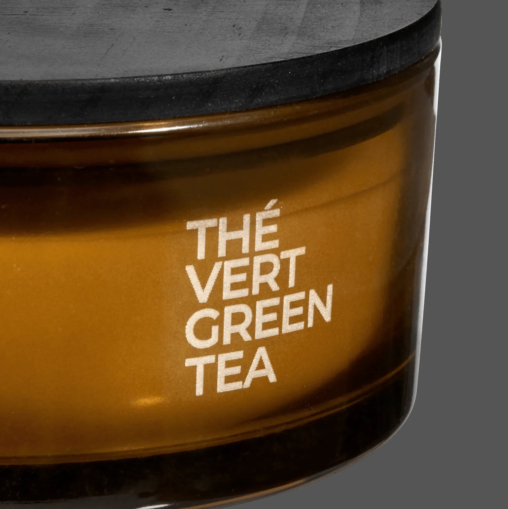 Bouclair Green Tea Candle with Wooden Lid