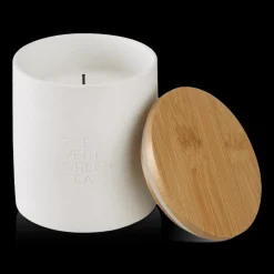 Bouclair Green Tea Candle with Wooden Lid