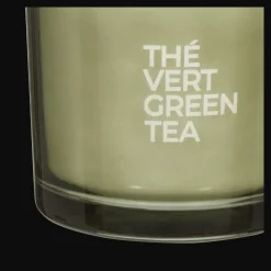 Bouclair Green Tea Candle with Wooden Lid