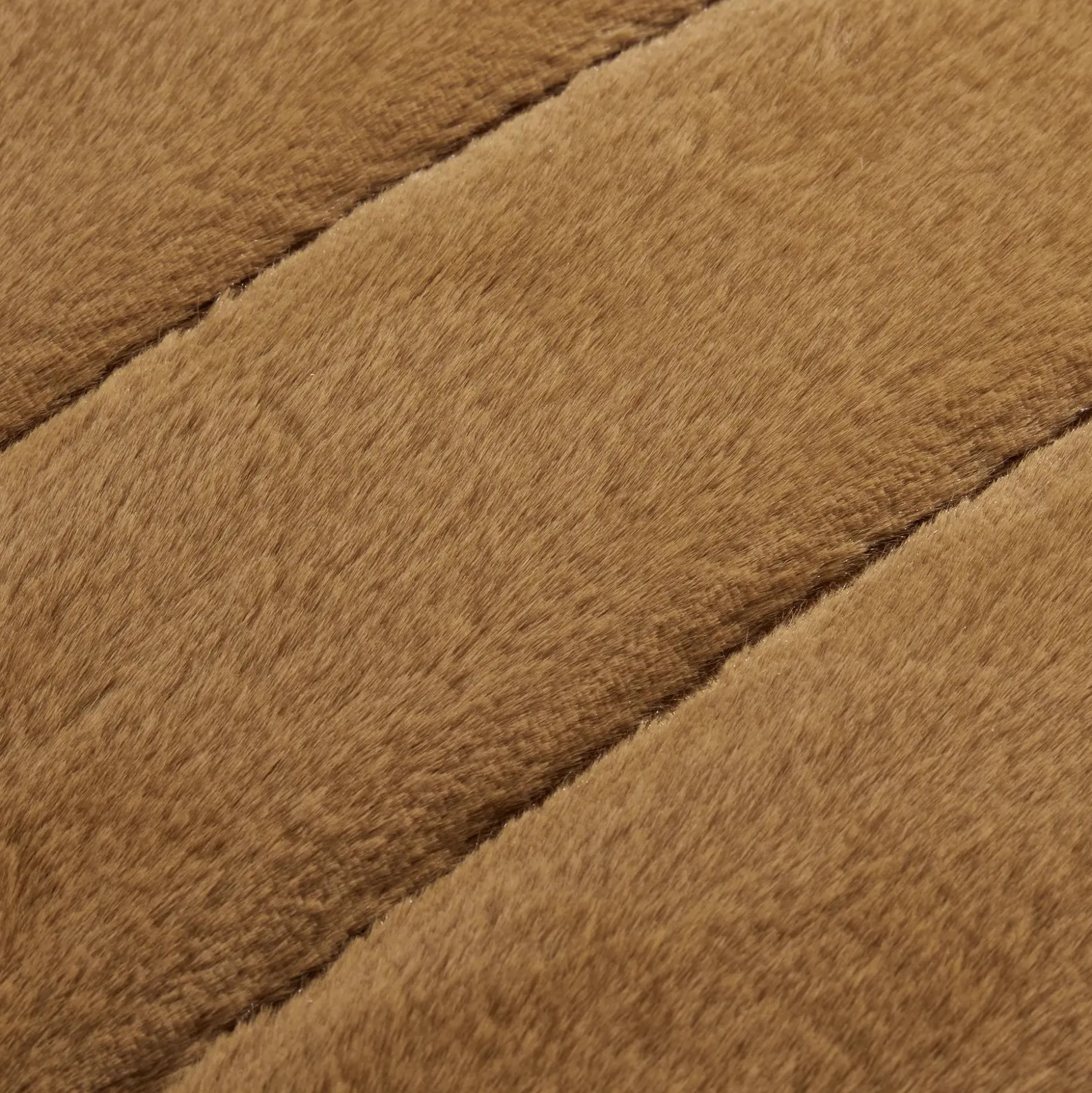 Brown Cougar Faux Fur Throw Pillow