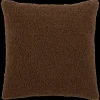 Brown Doodle Boucle Decorative Throw Pillow