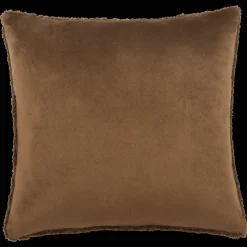 Brown Doodle Boucle Decorative Throw Pillow