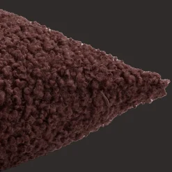 Brown Doodle Boucle Decorative Throw Pillow