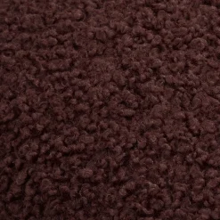 Brown Doodle Boucle Decorative Throw Pillow