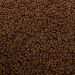 Brown Doodle Boucle Decorative Throw Pillow