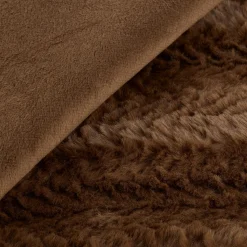 Brown Ellyn Faux Fur Throw