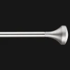 Brushed Nickel Curtain Rod Set - Diameter 16/19 mm