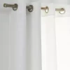 Brushed Nickel Curtain Rod Set - Diameter 16/19 mm