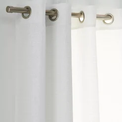 Brushed Nickel Curtain Rod Set - Diameter 16/19 mm