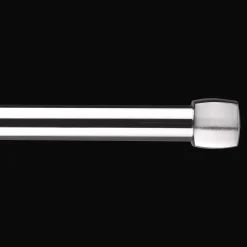 Brushed Nickel Melbourne Curtain Rod Set - Diameter 25mm