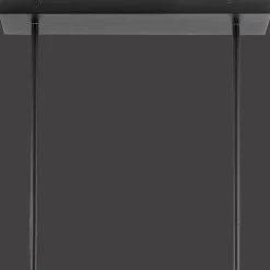 3-Bulb Metal and Ceramic Ceiling Lamp