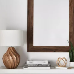 Carved Wood Table Lamp