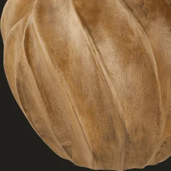 Carved Wood Table Lamp