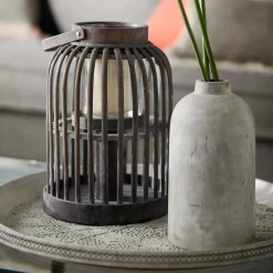 Cement Bottle Table Vase