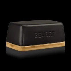 Ceramic & Wood Butter Dish