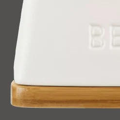 Ceramic & Wood Butter Dish