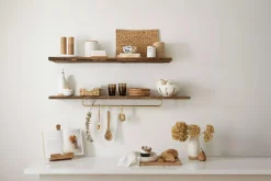 Ceramic & Wood Butter Dish