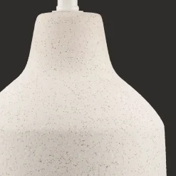 Ceramic and Rattan Table Lamp