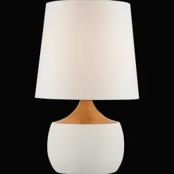 Ceramic and Wood Table Lamp