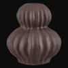 Ceramic Ribbed Taper Candle Holder