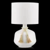 Ceramic Table Lamp with Bead String
