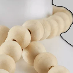 Ceramic Table Lamp with Bead String