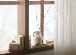 Ceramic Table Vase with Rope on Handles