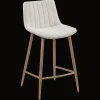 Chita Fabric and Metal Bar Stool