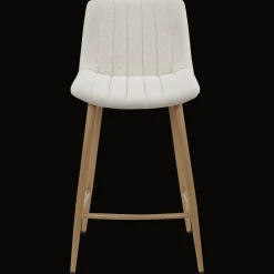 Chita Fabric and Metal Bar Stool