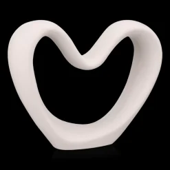 Cream Decorative Ceramic Heart