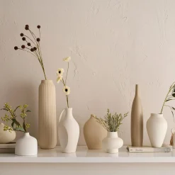 Curved Ceramic Table Vase