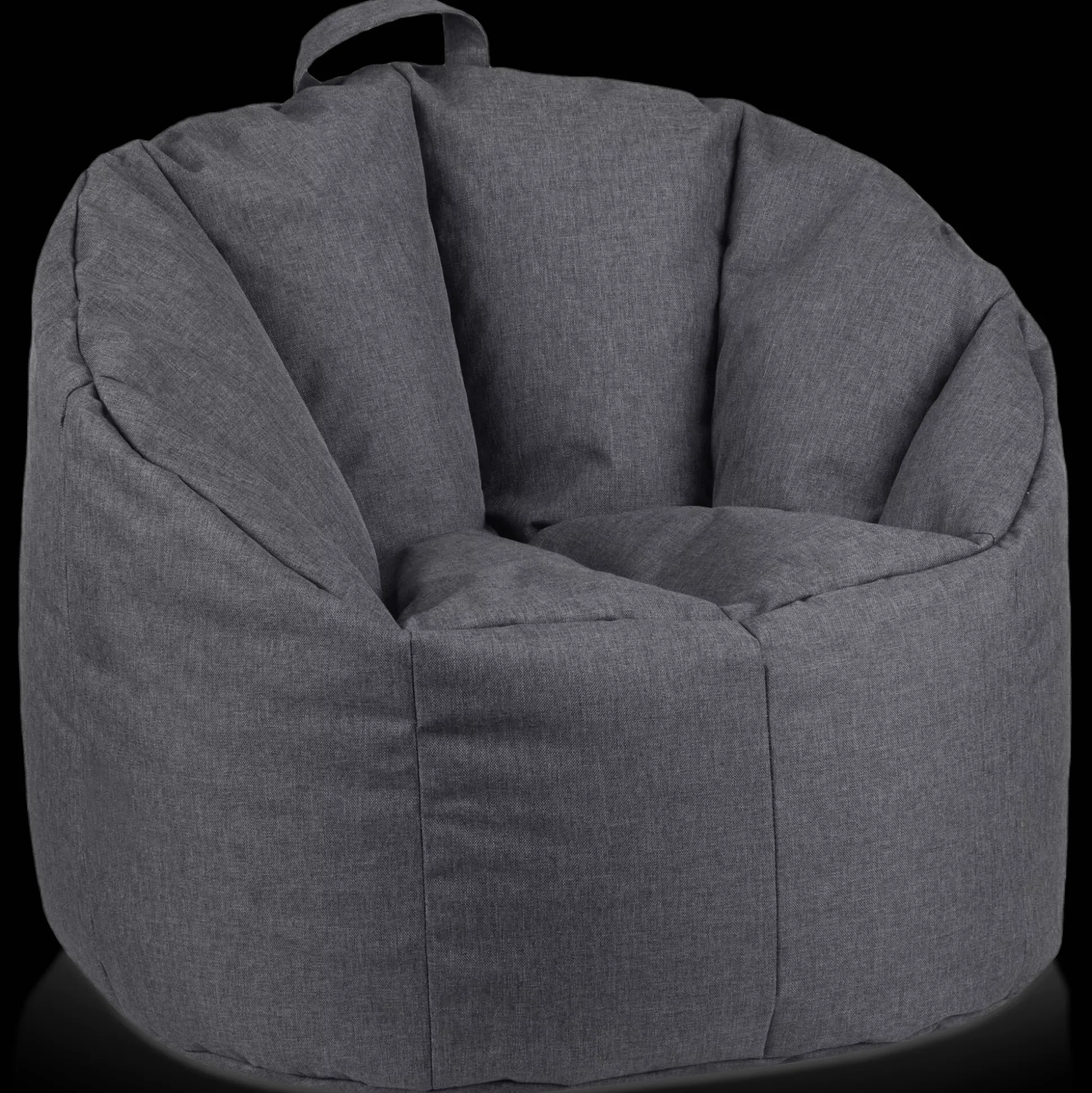 Dark Grey Canvas Bean Bag