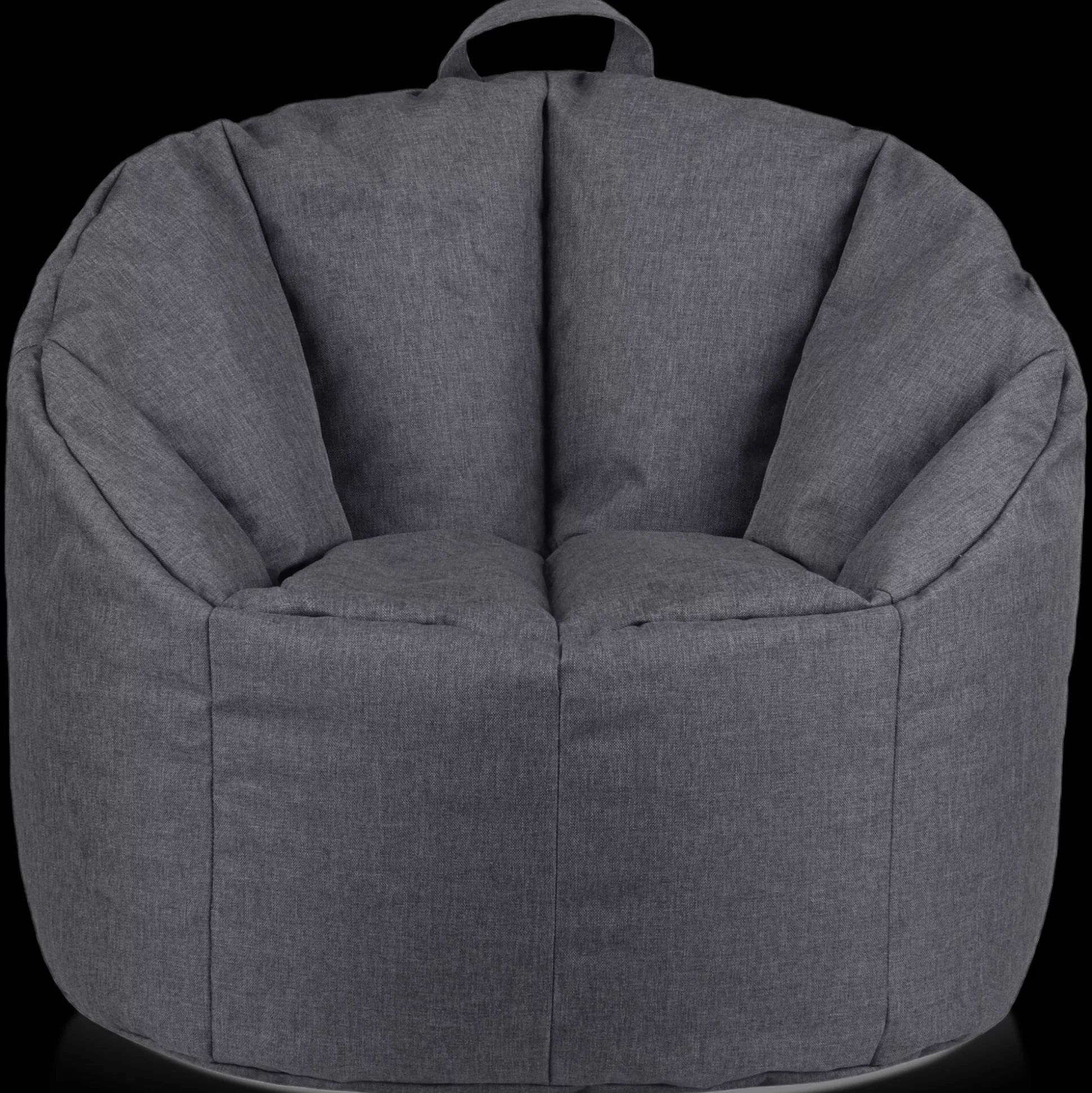 Dark Grey Canvas Bean Bag