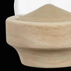 Decorative Hourglass with Wood Base