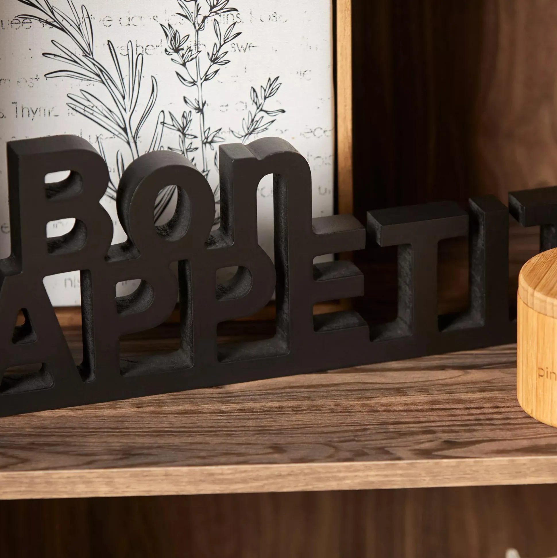 Decorative Words Bon Appetit 36 x 14.25 cm.