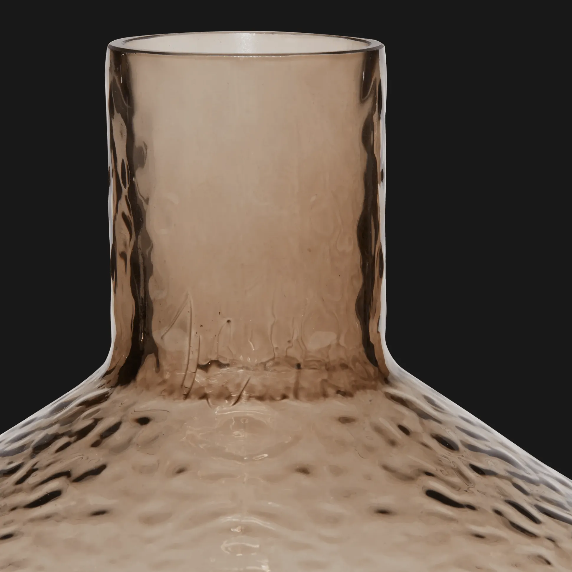 Embossed Decorative Glass Vase