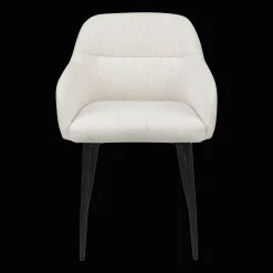 Fabric and Metal Accent Chair