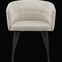 Fabric and Metal Accent Chair
