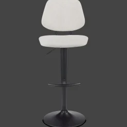 Fabric and Metal Adjustable Counter Stool