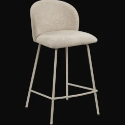Fabric and Metal Bar Stool