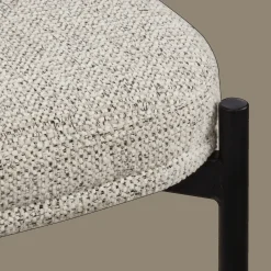 Fabric and Metal Bar Stool