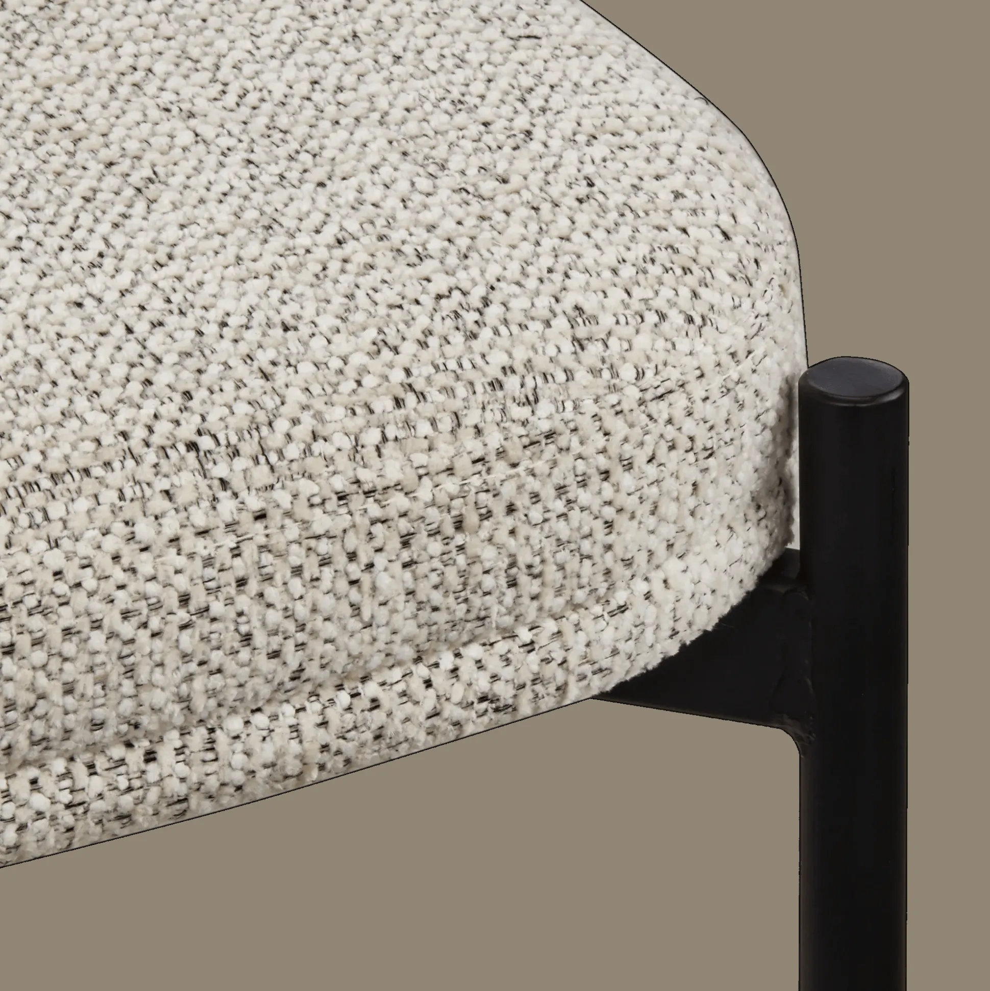 Fabric and Metal Bar Stool