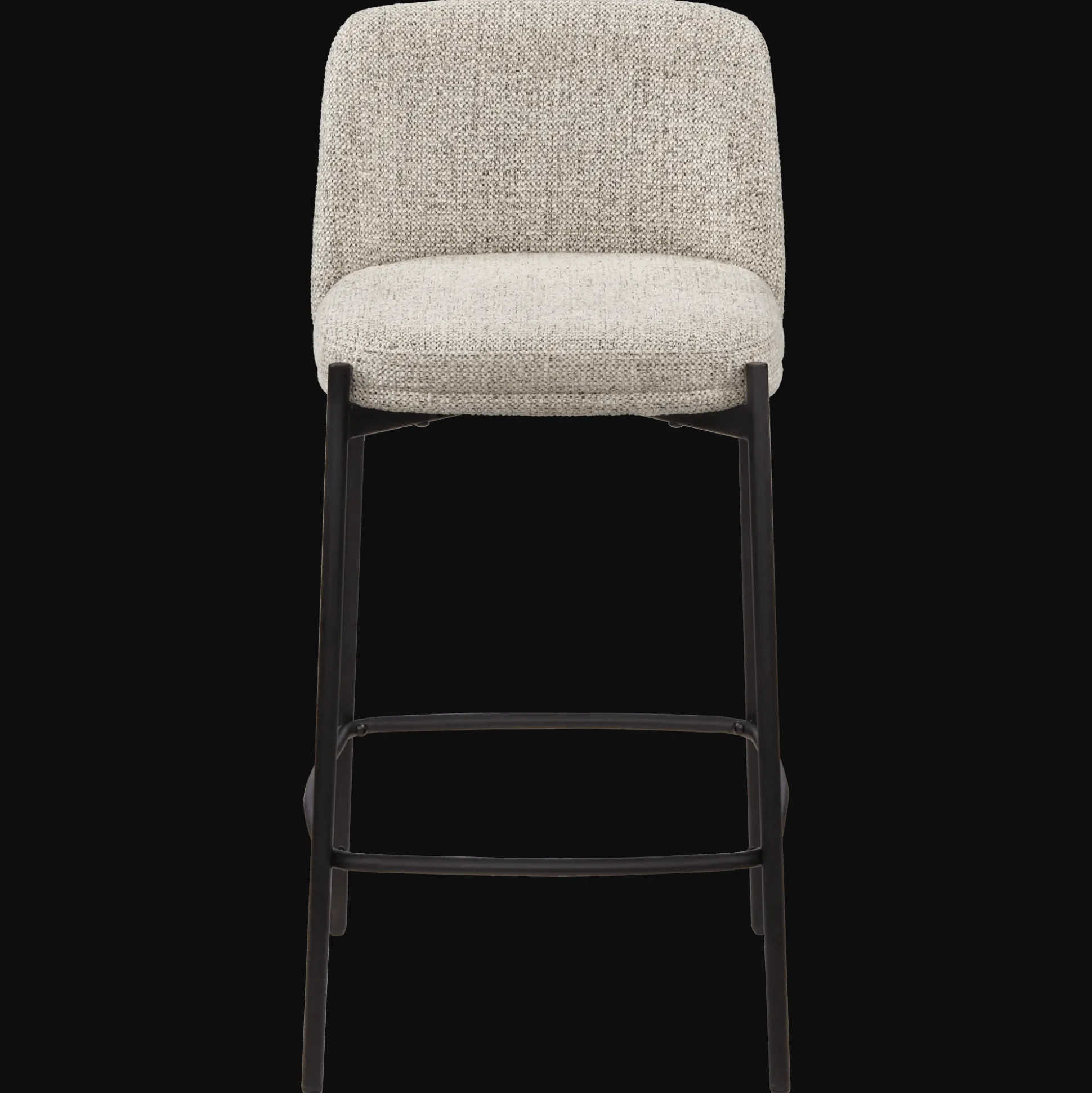 Fabric and Metal Bar Stool