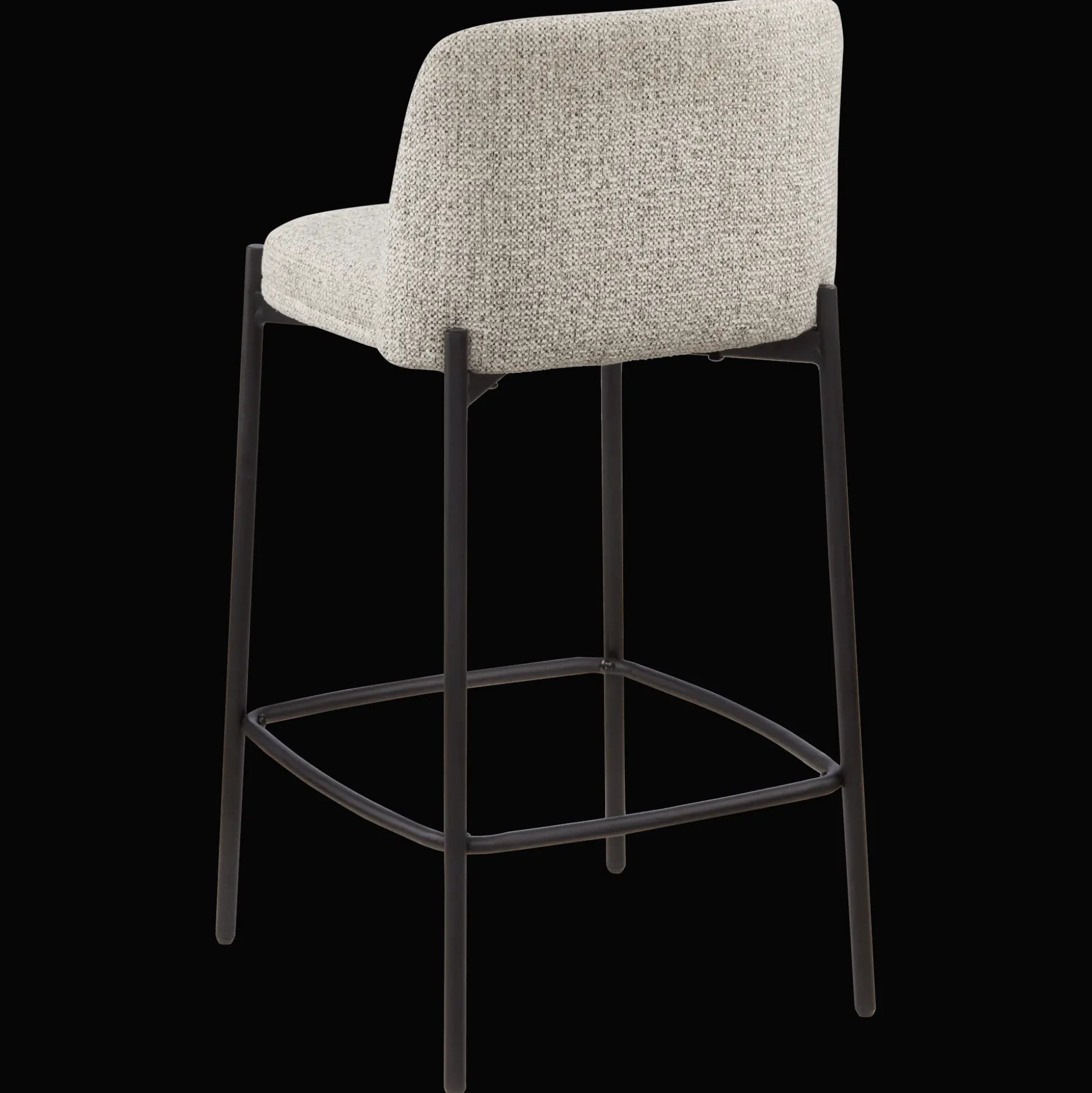 Fabric and Metal Bar Stool