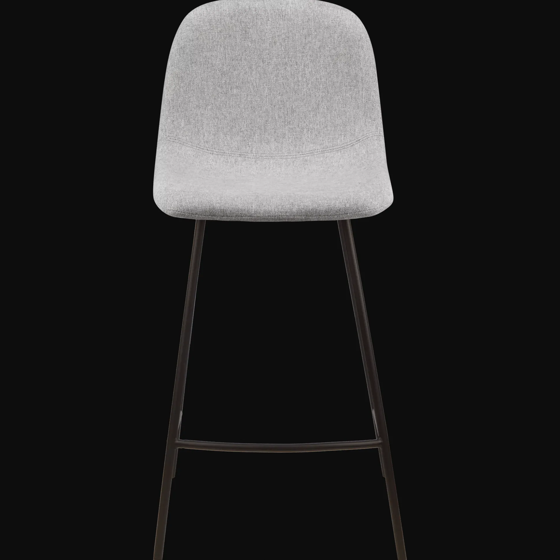 Fabric and Metal Bar Stool
