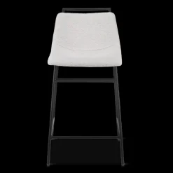 Fabric and Metal Counter Stool