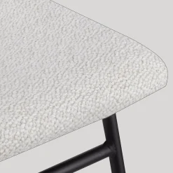 Fabric and Metal Counter Stool